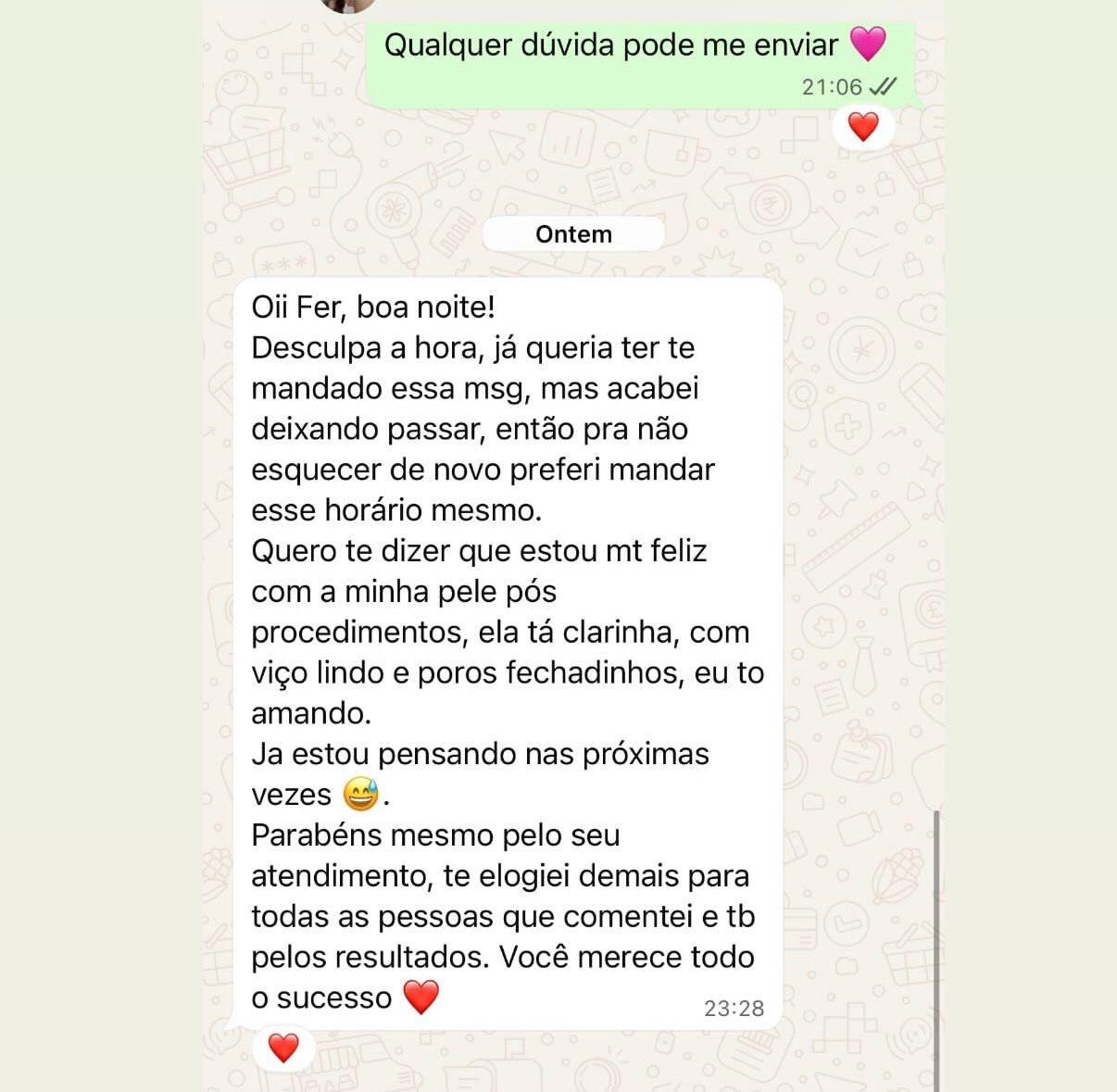 Depoimento de paciente